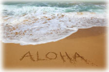 Aloha in the sand